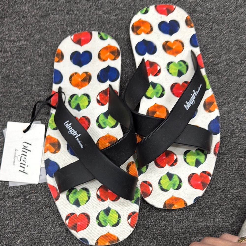 Blugirl by Blumarine Heart Pattern Sandals